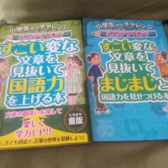 えんぴつ1本ですごい変な文章を見抜いて国語力を上げる本 シリーズ２冊セット