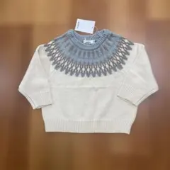 PAIR MANON セーター 100 フェアアイル柄長袖