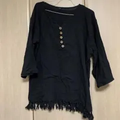 【チャイハネ】インド綿フリンジクルタ / MEN'Sトップス