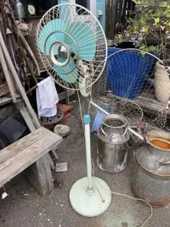 レトロ 扇風機 ナショナル 卓上扇風機 ミントグリーン 807K〇 - メルカリ
