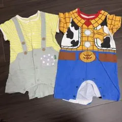 バースデー ロンパース2点セット 60-70 80