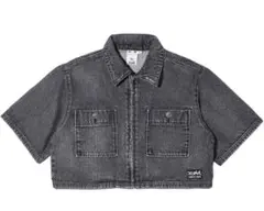 X-GIRL DENIM CROPPED SHIR