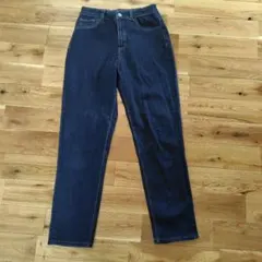 グローバルワーク GOODデニムウツクシルエットスリムパンツ Mサイズ　濃紺のサムネイル