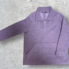 【最終金額】ランズエンド LANDS' END ハーフジップ ブークレ ボア Ｍ