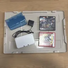 New 3DS LL ホワイト 本体 【充電器・ゲームソフト・オマケ付き付】