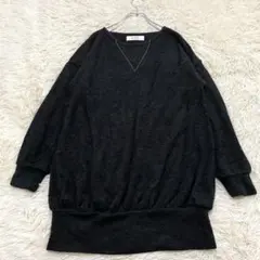 1630 ズーティー ロング丈長袖ニット カットソー 綺麗め 上品 体型カバーのサムネイル