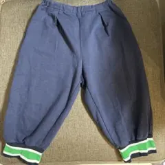 値下　100-110cm ネイビー リブ付き裾 長ズボン