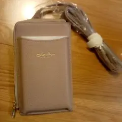 スマホショルダーバッグ ベージュ