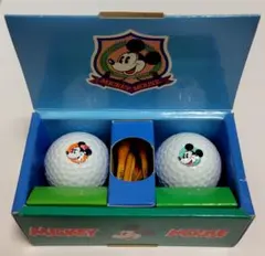ディズニー　ミッキー　ミニー　 ゴルフボール ２個、ティー １０本セットのサムネイル