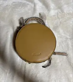 FRANCO ラウンド型ショルダーバッグ ブラウン