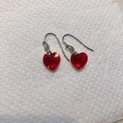 スワロフスキー、ハンドメイド　ピアス