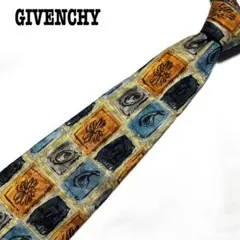 GIVENCHY ジバンシー　ネクタイ　総柄　画面色　ワイドタイ　美品　高級