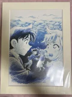新品未開封　名探偵コナン　黒鉄の魚影　卓上複製原画　灰原哀　安室透　赤井秀一 名探偵コナン」灰原哀の過去に迫る！劇場版「黒鉄の魚影」に