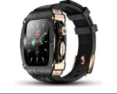 Apple Watch 高級メタルケース 45mm 44mmバンド カバー付き