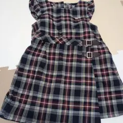 チェック柄ジャンバースカート SLAP SLIP