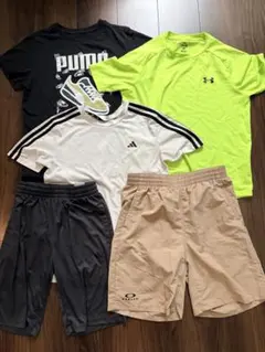 まとめ売り　160㎝　Tシャツ　短パン　５点セット