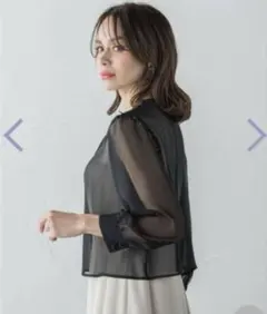 ビアッジョブルー　ジョーゼットシアージャケットのサムネイル