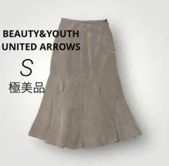 BEAUTY&YOUTH ユナイテッドアローズ　サテン　マーメイドロングスカートのサムネイル