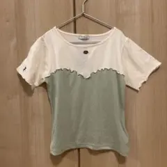 未使用☆earth music&ecology 半袖Tシャツ ホワイト/グリーン