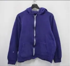 80s USA製 鬼フェード Carhartt 裏サーマルジップパーカー ナス紺 80s 鬼フェード Carhartt 裏サージップパーカー ナス紺 ジップ欠損