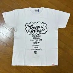 DOUBLE STEAL ロゴプリント Tシャツ ホワイト Mサイズのサムネイル