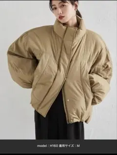 RANAN オーバーサイズモンスター中綿ブルゾン ベージュMサイズ