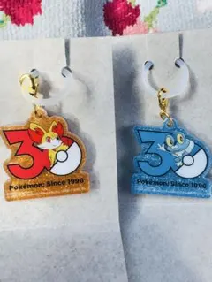 ポケチャーム ロゴマスコット フォッコ ケロマツ 2個セット