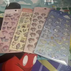 DAISO サンリオぷくっとシール4セット