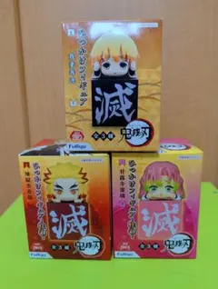 鬼滅の刃 全集中展 上弦の肆 木製フィギュア 積怒 哀絶 可楽 セット