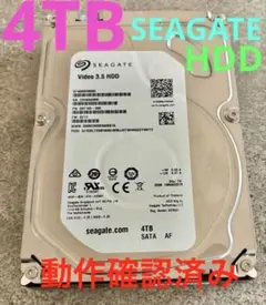 Seagate Video 3.5 HDD 4TB SATA 動作確認済み