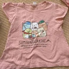 すみっコぐらし Tシャツ 120サイズ ピンク