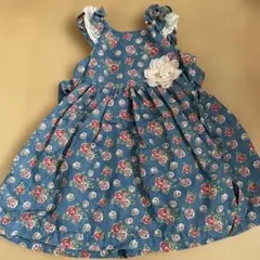 BONNIEJEAN ボニージーン　花柄 デニム ワンピース 女の子 キッズのサムネイル