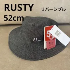 ラスティ RUSTY キッズ ジュニア リバーシブル ハット 帽子 52cmのサムネイル