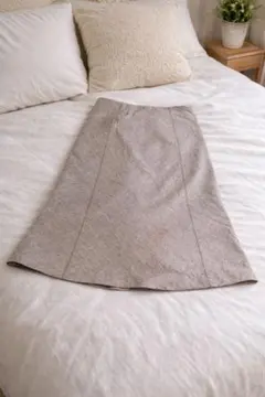 LISSEO ソリオ Aラインスカート ベージュ ナチュラル系 上品 大人コーデ