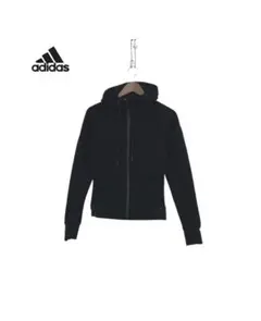 adidas アディダス　フーディ　ジップ　やや肉厚　メッシュ　パーカー