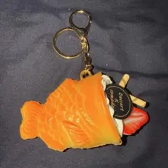 たい焼き フルーツパフェ いちご　キーホルダー