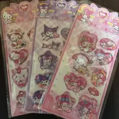 ウォーターシール　３枚セット　キラキラ　水シール