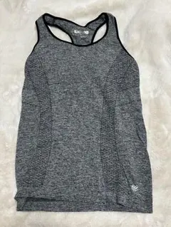 フィットネスタンクトップ グレー ヨガウェア