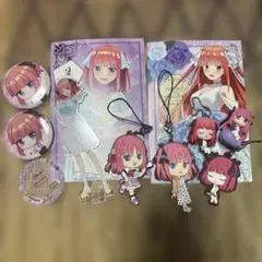 五等分の花嫁 中野二乃 BIGアクリルスタンド 缶バッジ ラバー
