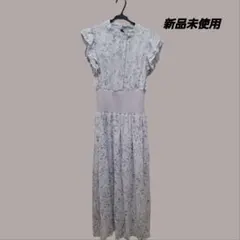 イング　INGNI　ウエストリブ花柄シフォンフリル　新品未使用　タグ無し