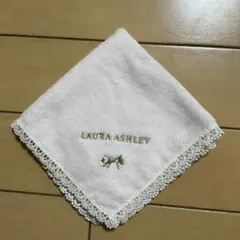 LAURA ASHLEY ピンクタオルハンカチ