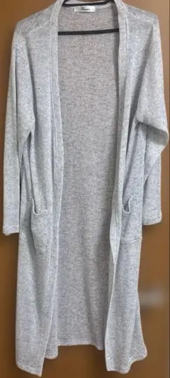 ロングカーディガン　グレーのサムネイル