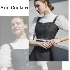 【And Couture】アンドクチュール 2wayデニムセットアップ ビスチェ