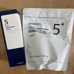 ナンバーズイン 5番 トナーパッド マルチビタミンクリームセット