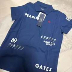 【新品タグ付き】PEARLY GATES ゴルフ用ポロシャツ サイズ0 ネイビー