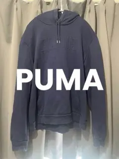 PUMAパーカーネイビーUSサイズXL
