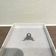 【最終値引】あこや真珠のシルバーリング　指輪　silver刻印有　パール