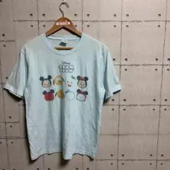 Disney TSUM TSUM Tシャツ ライトブルー L