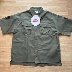 TOO SUNDAY キッズ ミリタリーシャツ カーキ 120のサムネイル