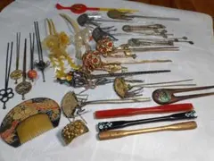 伝統的なかんざし・髪飾りセット